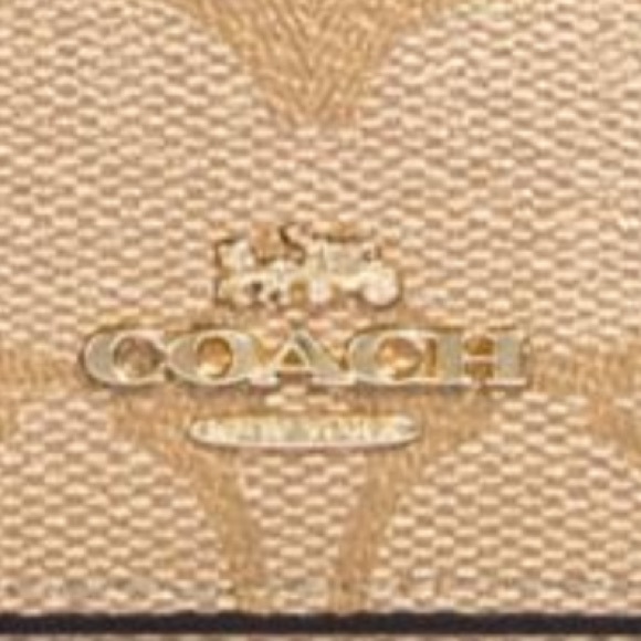 COACH Five Ring Key Case In Signature Canvas - Picture 15 of 16